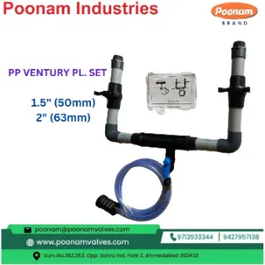 PP Venturi Half Set Plain End 1.5, 2 inch